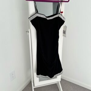 Black cocktail/ wedding guest dress size XL